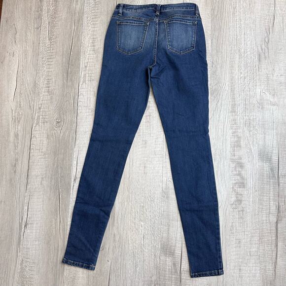 Prana Dark Wash Skinny Jeans Mid Rise WMNS 4/27 #W4LJTL316 Casual Travel Comfort - Picture 6 of 8